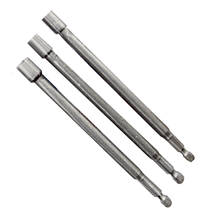3-pc 6″ Magnetic Nut Driver Set  1/4”  5/16” 3/8”