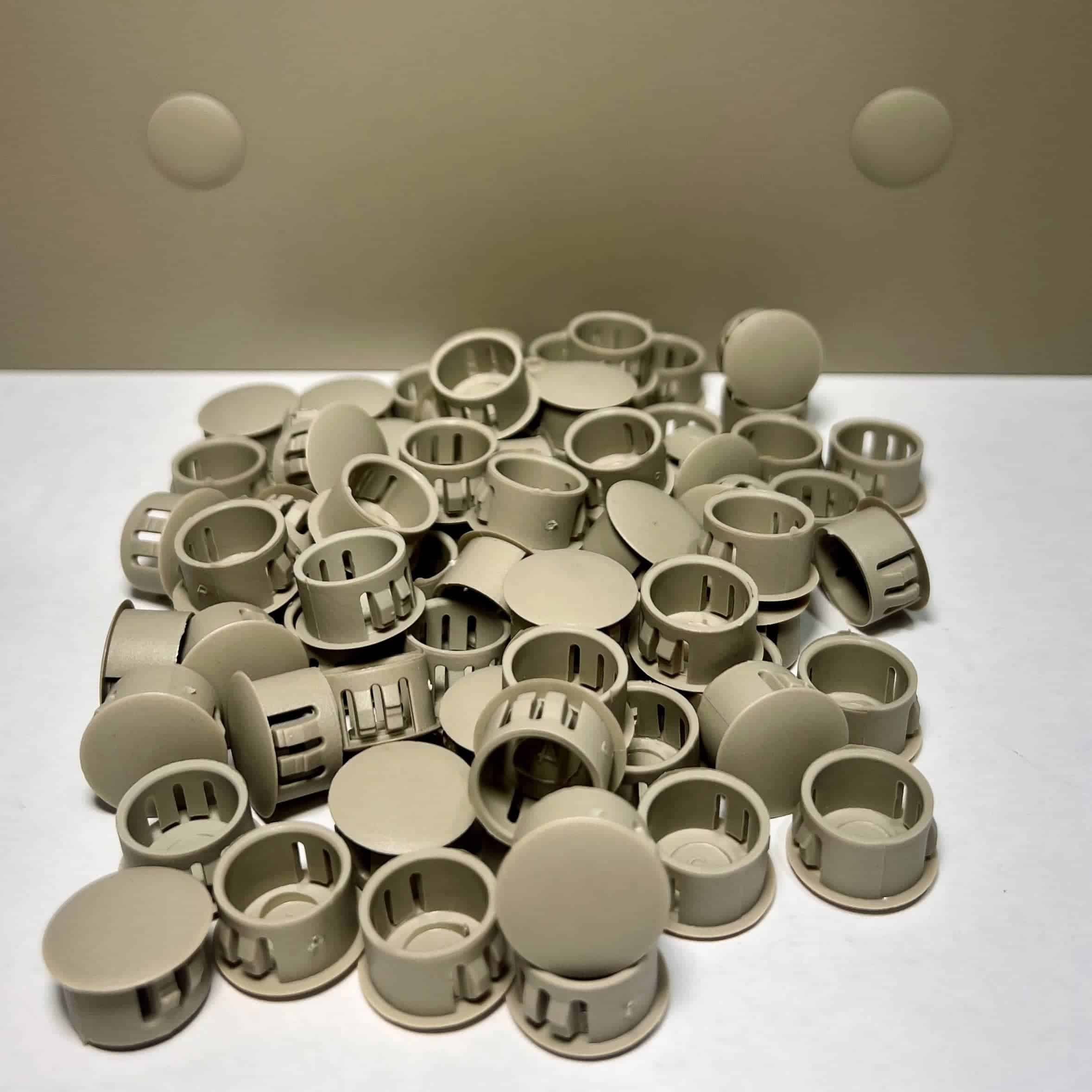 Adobe color patio cover hole plugs