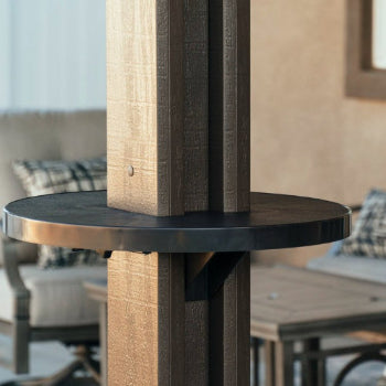 AlumaTable alumawood aluminum patio cover post table