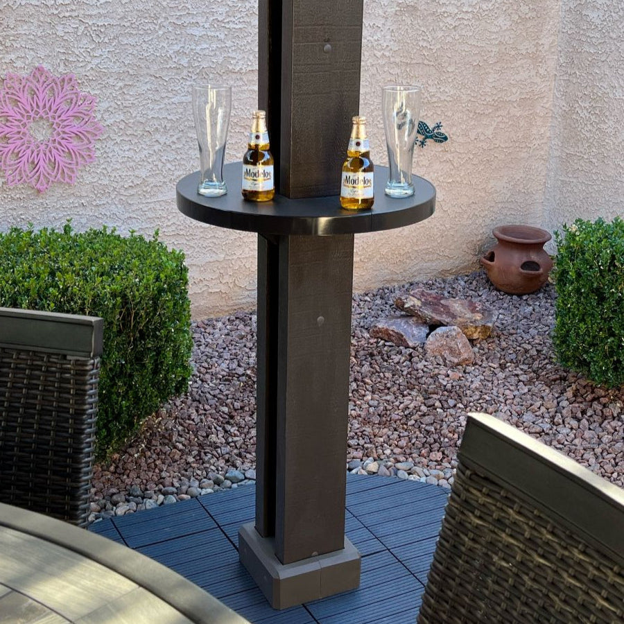 Table for Aluminum Patio Cover with Post Table Attachment and Patio Accessories