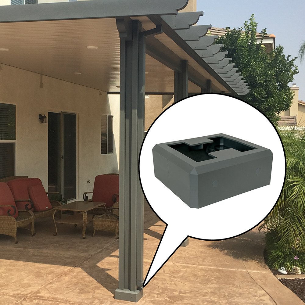 Graphite AlumaBase installed with a closeup photo