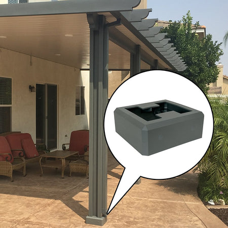 Graphite AlumaBase installed with a closeup photo