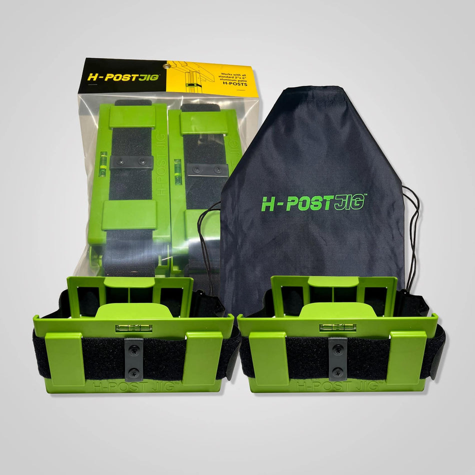 The h-post jig for aligning alumawood side plates to a center post