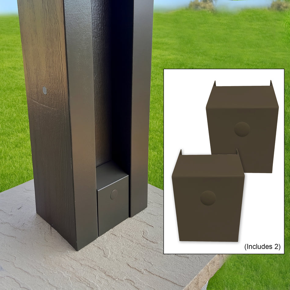 H-Post Cap™ (2 Pieces) - H-Post Hardware Caps for Aluminum Patio Covers