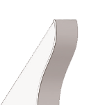 2x6 SCALLOP End Cap - For Aluminum Patio Covers